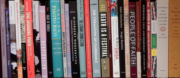 Bookshelf of books in Translation Series