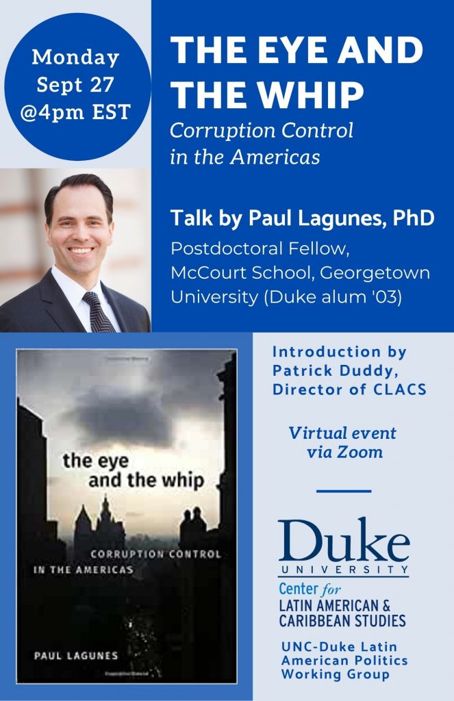 flyer for Paul Lagunes talk