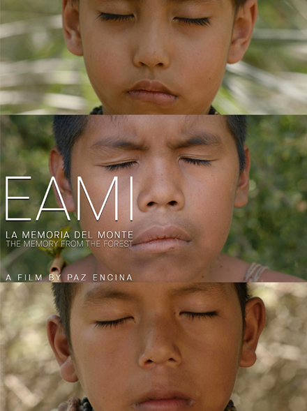 poster for Eami, three young boys imagining with their eyes closed