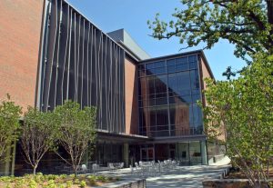 photo of the Fedex Global Education building in Chapel Hill